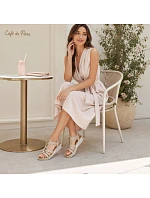 Pohodlné sandály Rieker W RKR680 beige Pohodlné sandály Rieker W RKR680 beige
