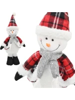 DEKORATIVNÍ SNĚHULÁK 50CM ČERVENÝ