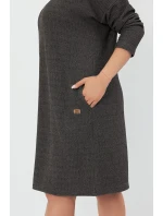Italská móda Avira tunika dlouhá barva:c.melange