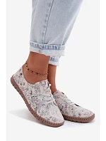 Okenní vzorové polobotky z přírodního semiše Multicolor Flaria