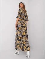 Šaty DHJ SK 13965 1.61P černá a žlutá Šaty DHJ SK 13965 1.61P černá a žlutá