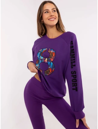 Sada EM KMPL 850.93 tmavě fialová