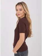 Svetr PM SW CV6679.32 tmavě hnědý Svetr PM SW CV6679.32 tmavě hnědý