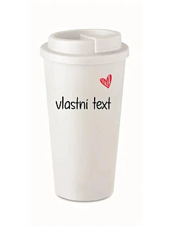Vlastní text na cestovní termohrnek
