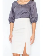 Dámská košile M029 Tmavě šedá - Figl Dámská košile M029 Tmavě šedá - Figl