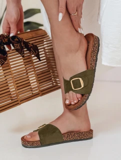 Dámské korkové žabky KORKISTI green FashionStreet ZY0913