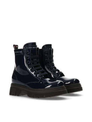 Tommy Hilfiger Lace Up Bootie Blue W T4A5-33040-0775800-800 dámské boty Tommy Hilfiger Lace Up Bootie Blue W T4A5-33040-0775800-800 dámské boty