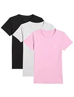 Dámské tričko (SET 3 triček) 4F 4FWMM00TTSHF3306-10S-20S-56S