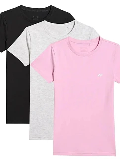 Dámské tričko (SET 3 triček) 4F 4FWMM00TTSHF3306-10S-20S-56S