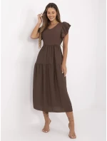 Šaty MI SK A2489.21 hnědé Šaty MI SK A2489.21 hnědé