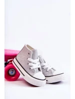 Dětské vysoké tenisky stříbrný Catrina Dětské vysoké tenisky stříbrný Catrina