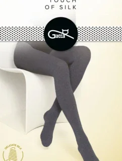 Hladké dámské punčochové kalhoty s hedvábím TOUCH OF SILK