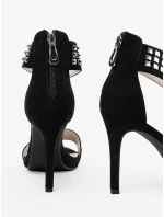 Trendy černé dámské sandály na jehlovém podpatku Trendy černé dámské sandály na jehlovém podpatku