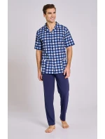 Taro Sammuel 3184 pyžamo kr/r 3XL-4XL pánské rozepínací