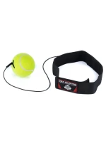 Boxerský reflexní míč s hlavou - žlutý DBX-HB