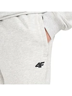 Pánské kalhoty 4F CAS M1674 cool light grey melange 4FWMM00TTROM1674 27M