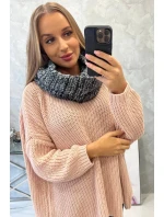 KN16 Dámská čepice modrá+grafitová KN16 Dámská čepice modrá+grafitová