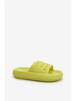 Dámské pěnové klínky na tlusté podrážce limetka Beula