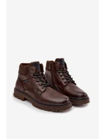 Pánské zateplené kozačky Wrangler 20253034.IKU tmavě hnědé