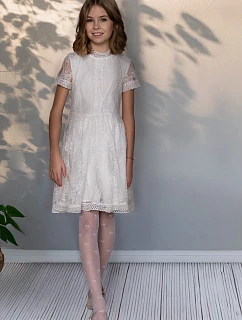 Dívčí punčocháče s mašlí Angelina DR2602