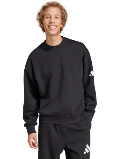 Pánská mikina adidas Essentials Loose Fit 3 Bar Logo černá JF3542 pánská