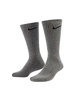Nike Everyday Cush Crew 6 párů šedých ponožek SX7666 064