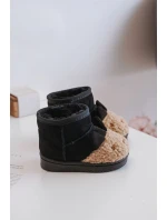 Zateplené dětské sněhule Lamy černé Esandira