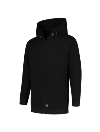 Hooded Sweat Jacket Washable 60°C mikina unisex černá