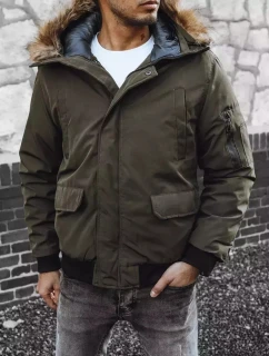 Pánská zimní zelená bunda FashionStreet TX4308