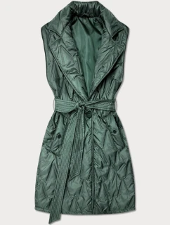 Pikowana kamizelka z paskiem Goodlookin khaki (B8603-11)