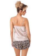 Dámské pyžamo Sheila 1/2 beige - Donna