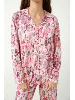 Vamp - Květinové pyžamo s knoflíky 21046 - Vamp