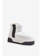 Nízké Sněhové Boty Na Tlusté Podešvi D.Franklin Bílé DFSH371011