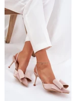 Lodičky S Odkrytými Patami A Mašlí Béžové Eklevia