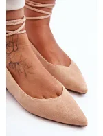Dámské semišové baleríny nude Lilly Ann Dámské semišové baleríny nude Lilly Ann
