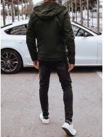 Pánská přechodná bunda s kapucí zelená FashionStreet TX4888