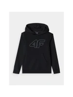 Chlapecká nepruhovaná mikina s kapucí 4F Junior 4FJWMM00TSWSM1292-21S