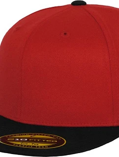 Flexfit 6210/6210T 6 panelová kšiltovka Premium 210 Fitted 55.6210 red/black