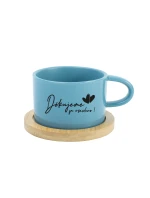 DĚKUJEME ZA VŠECHNO! - modrý hrníček makronka 200 ml