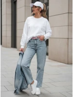 Dámské džínové kalhoty mom fit MERTINE blue FashionStreet UY2503