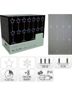 Světelné závěsy na vánoční stromek 200x200 CM 415LED STARS MULTIKOLOR Světelné závěsy na vánoční stromek 200x200 CM 415LED STARS MULTIKOLOR