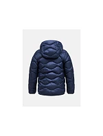 Dětská péřová bunda Peak Performance Jr Helium Down Hood Jacket, barva tmavě modrá