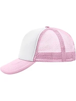 Daiber MB 70 5 panelová polyesterová síťovaná kšiltovka 03.0070 white/baby pink