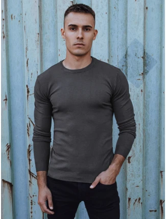 Pánský klasický tmavě šedý svetr FashionStreet WX2225