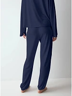 Dámské tepláky Cozy Comfort Cozy Trouser X 01 modré Blue - TRIUMPH Dámské tepláky Cozy Comfort Cozy Trouser X 01 modré Blue - TRIUMPH