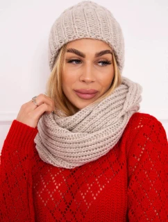 Dámská silná žebrovaná souprava P100 beige