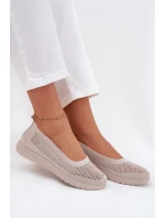 Dámské Síťované Baletky Ve Sportovním Stylu Béžové Virella
