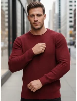 Pánský vínový svetr WX2295 Pánský vínový svetr WX2295