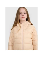 Dívčí péřová bunda se syntetickou výplní 4F 4FJRAW25TDJAF0816-83S