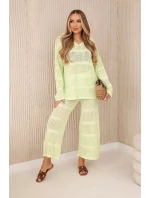 Prolamovaná sada Rayon pistácie Prolamovaná sada Rayon pistácie